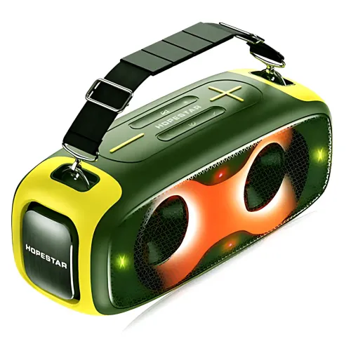 Портативная Bluetooth-колонка Hopestar A30 Party 70Вт, TWS, RGB-подсветка, IPX6, 8800 мАч, AUX, USB, BT 4.0 Зеленый - фото 2