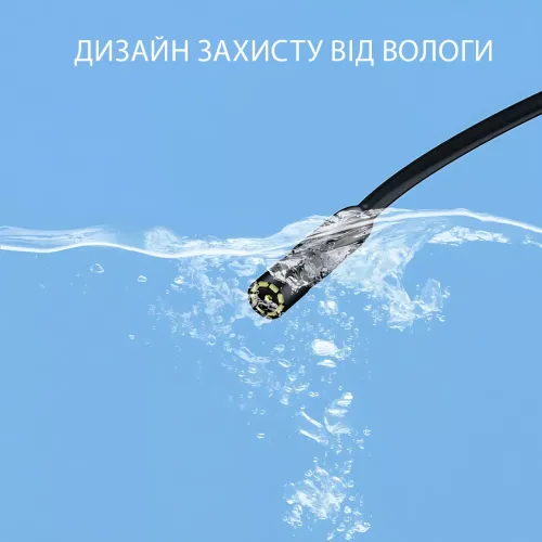 Ендоскоп з екраном RIAS P230, кабель 5 м, 8 мм камера, 8 LED, жорсткий дріт, IP68, автономний (батарейки) - фото 7