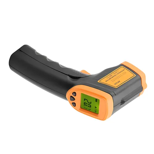 Инфракрасный бесконтактный пирометр Temperature AR-360 (–50 до +420°C) с лазерным прицелом, подсветкой - фото 4