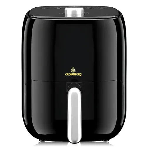Аэрогриль фритюрница без масла Crownberg CB-5540, 2 л, 1200 Вт, 8 программ, антипригарная чаша, черный - фото 2