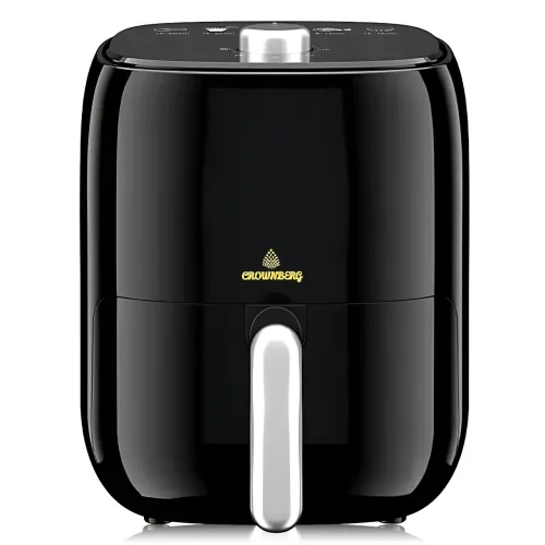 Аэрогриль фритюрница без масла Crownberg CB-5540, 2 л, 1200 Вт, 8 программ, антипригарная чаша, черный - фото 2