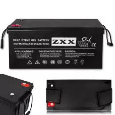 Гелевый аккумулятор ZXX 12V 250Ah — необслуживаемый, герметичный, глубокого разряда, для ИБП, авто, лодок