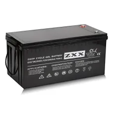 Гелевий акумулятор ZXX 12 V 200 Ah герметичний, глибокого циклу, для сонячних панелей, ДБЖ, кемпінгу