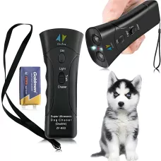 Відлякувач собак ZF 853E/5039 Super Ultrasonic Dog Chaser 3в1 — ультразвук 25 кГц, лазер, ліхтарик, до 5 м