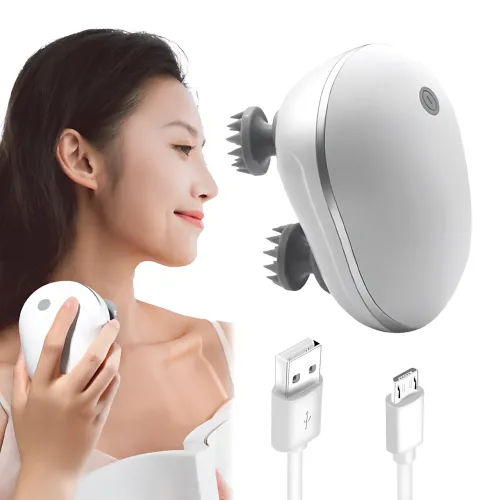 Масажер для шкіри голови з червоним світлом Smart Scalp, USB, бездротовий, водонепроникний - фото 8