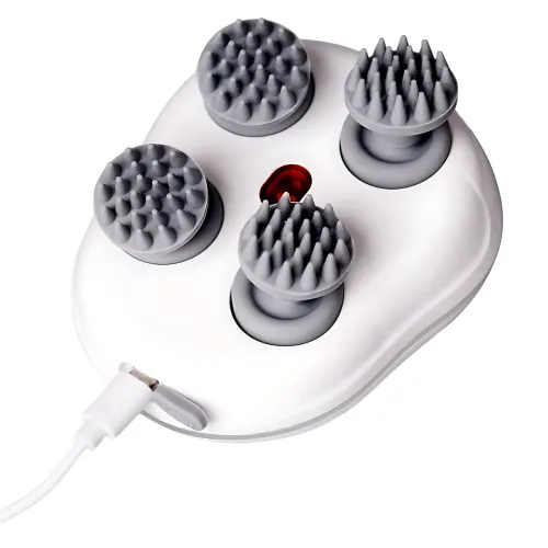 Масажер для шкіри голови з червоним світлом Smart Scalp, USB, бездротовий, водонепроникний - фото 4