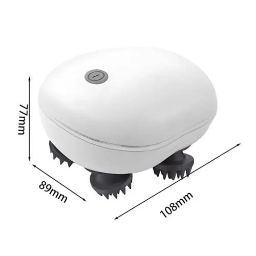 Масажер для шкіри голови з червоним світлом Smart Scalp, USB, бездротовий, водонепроникний - фото 10