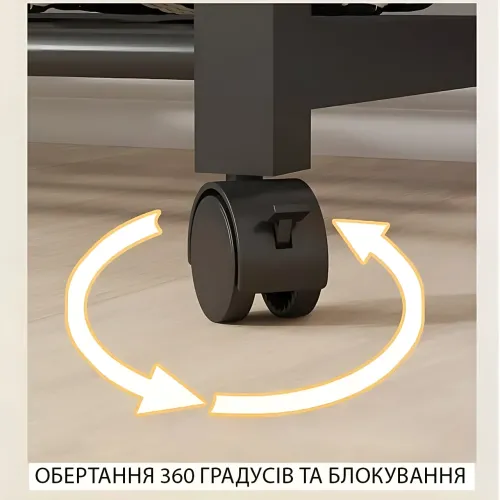 Металлическая напольная вешалка-органайзер для одежды, 4 полки, 3 перекладины, до 40 кг, черный - фото 7
