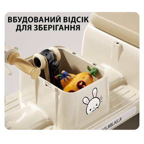 Дитячий електроскутер CORGI RideTwin 3-колісний, двомісний, з АКБ 6V 7AH, світлом і музикою, до 30 кг - фото 5