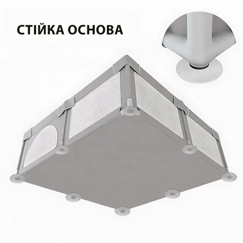 Детский манеж 180×120 см с мягким дном, защитной сеткой, складной игровой центр для малышей от 6 мес. до 3 лет - фото 3