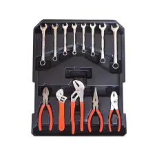 Професійний набір інструментів Tool Set 235 в алюмінієвій валізі на колесах, хромо-ванадієва сталь