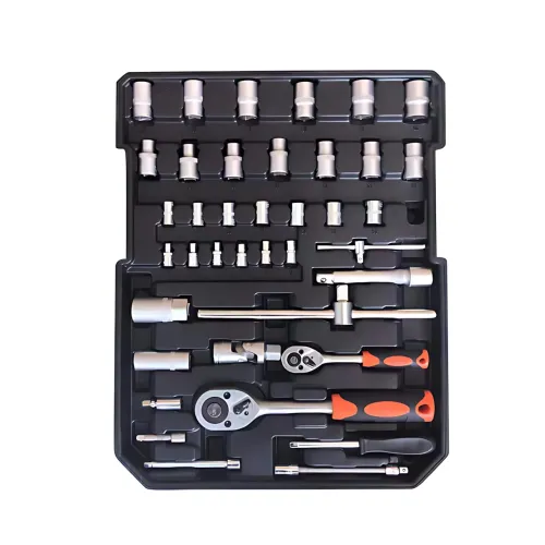Професійний набір інструментів Tool Set 235 в алюмінієвій валізі на колесах, хромо-ванадієва сталь - фото 4
