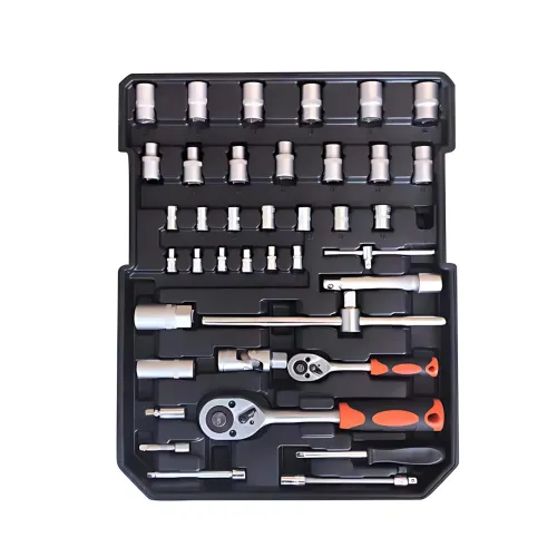 Професійний набір інструментів Tool Set 235 в алюмінієвій валізі на колесах, хромо-ванадієва сталь - фото 7