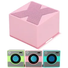 Bluetooth-колонка X1 Mini с микрофоном, Bluetooth 5.0, стереозвуком и USB-C зарядкой, 400 мАч Розовый