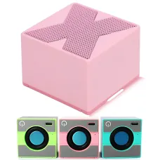 Bluetooth-колонка X1 Mini с микрофоном, Bluetooth 5.0, стереозвуком и USB-C зарядкой, 400 мАч Розовый