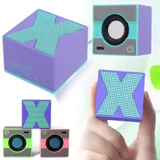 Bluetooth-колонка X1 Mini с микрофоном, Bluetooth 5.0, стереозвуком и USB-C зарядкой, 400 мАч Фиолетовый