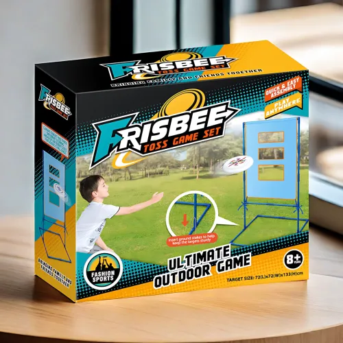 Ігровий набір фрисбі з мішенню, стійка Frisbee з отвором, метання дисків, активна гра для вулиці та дому - фото 9