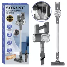 Вертикальний пилосос SOKANY SK-13042, 2200 Вт, ручний, акумуляторний, циклонний, контейнер 0,6 л, 3 насадки