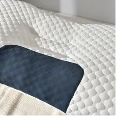 Ортопедична подушка Casual 63×37 см, середня жорсткість, холофайбер, анатомічна підтримка шиї, білий