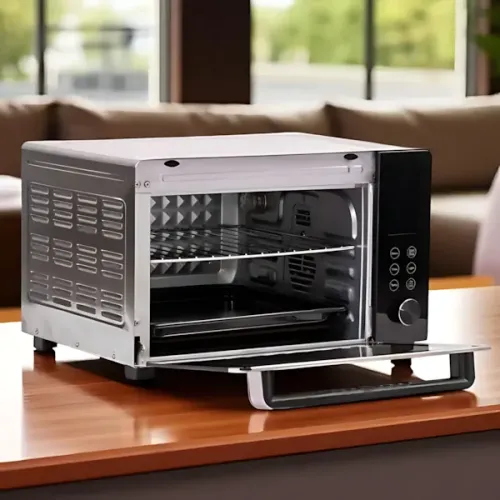 Електрична настільна духовка Sokany SK-10009, 35 л, 1500 Вт, конвекція, гриль, таймер, білий - фото 4