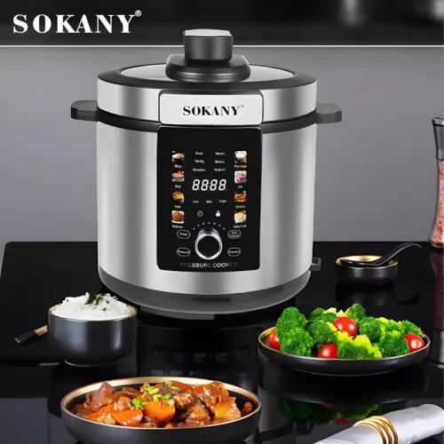 Мультиварка-скороварка Sokany SK-07043 — 7 л, 1500 Вт, антипригарна чаша, сенсорне керування, 15 програм - фото 7