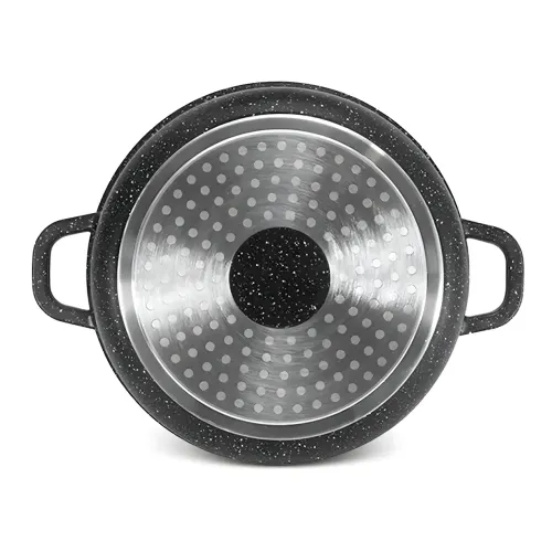 Набір посуду Top Kitchen TK00076, 7 предметів — каструлі з мармуровим антипригарним покриттям, алюміній, скло - фото 2