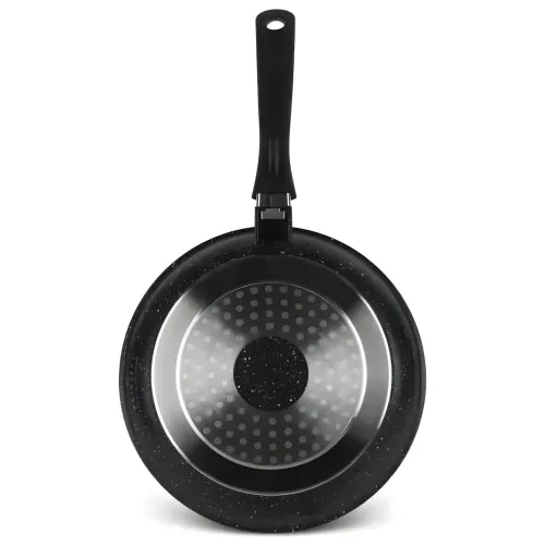 Набір посуду Top Kitchen TK00076, 7 предметів — каструлі з мармуровим антипригарним покриттям, алюміній, скло Червоний - фото 2