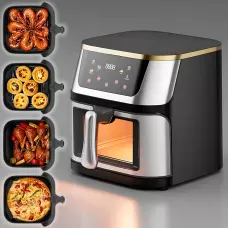 Аерофритюрниця Top Kitchen TK 00247, 4200 Вт, 10 л, мультигриль без масла, 6 програм, сенсорне керування