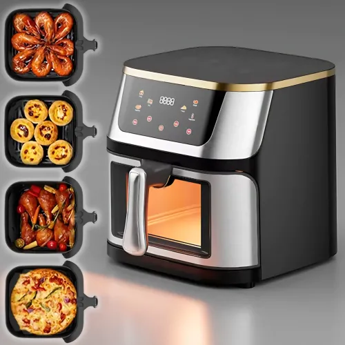 Аерофритюрниця Top Kitchen TK 00247, 4200 Вт, 10 л, мультигриль без масла, 6 програм, сенсорне керування