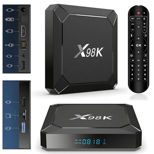Приставка X98K Android 13 TV-Box (4/32 ГБ, 8K, Wi-Fi 6, Bluetooth 5.0)