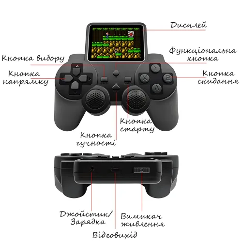 Портативная игровая приставка S10,  2,4″ экран, 520 встроенных игр, ТВ-выход, поддержка карт до 64 ГБ - фото 8