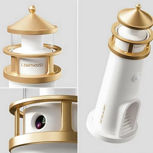 Музичний нічник-проєктор «Маяк Lunara Lighthouse» MG-AD8 з проєкцією місяця, Bluetooth-колонкою, пультом ДК - фото 3
