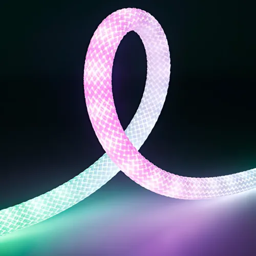 Неонова піксельна LED-стрічка-шнура 5 м, SFK-30, WS2811, RGB 360°, IP67, з контролером і пультом - фото 3