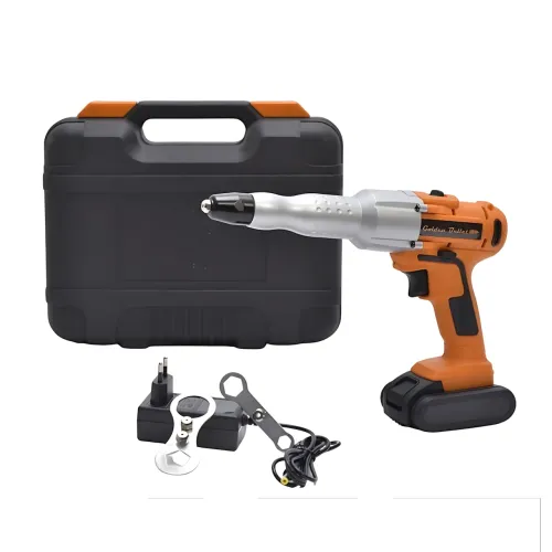 Акумуляторний заклепник Golden Bullet BY8506, 18V, 2000 mAh, 5 мм, 2 швидкості, у кейсі - фото 8