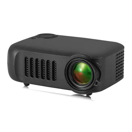 Портативный мини-проектор A2000 BLACK, компактный LED-проектор 1000 Лм, до 100, поддержка 1080P, с пультом - фото 4