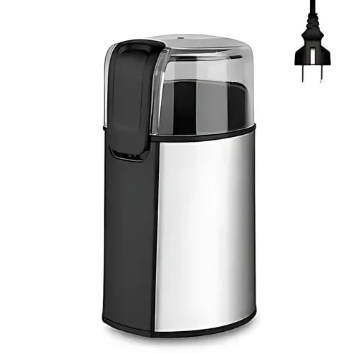 Кофемолка электрическая Domotec MS 7123 280W, ножевая, емкость 60 г, сталь, 16 х 9 см - фото 2