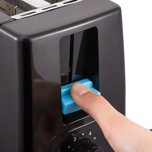 Тостер Domotec MS-263 650 Вт, 2 слоти, регулювання підсмажування, знімний піддон, захист від перегрівання, чорний - фото 4