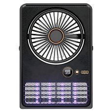 Портативный вентилятор-лампа от комаров Fan AND XL-1414 2-в-1, 6000 мАч, LED-подсветка, 5 скоростей, черный