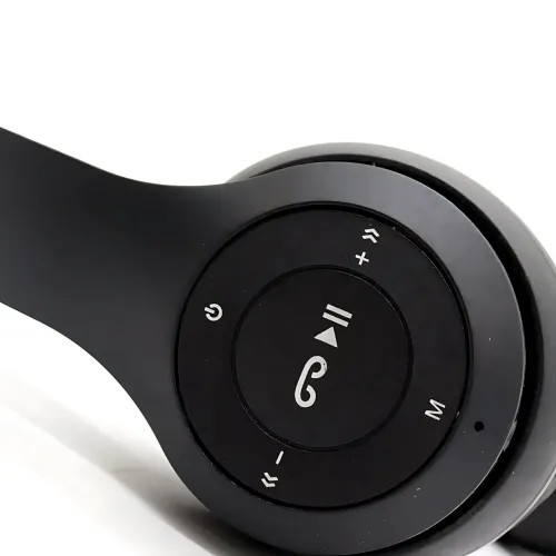 Бездротові Bluetooth-навушники MDR P47 з мікрофоном, шумозаглушенням, FM-радіо, microSD, складана конструкція - фото 4
