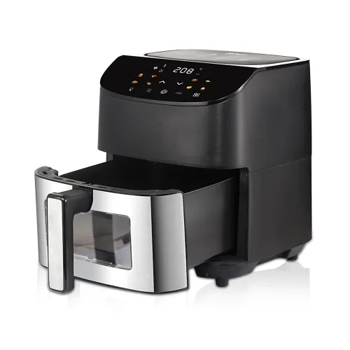 Аерофритюрниця Hoffmans HM-785 8 л, 2000 Вт, сенсорний LCD-екран, 10 програм, гриль, конвекція, таймер - фото 3