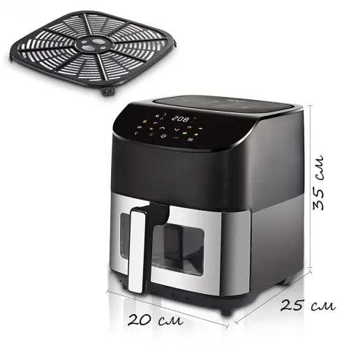Аерофритюрниця Hoffmans HM-785 8 л, 2000 Вт, сенсорний LCD-екран, 10 програм, гриль, конвекція, таймер - фото 9