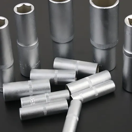 Набір головок ZHONGXIN 94 предмети 1/4 і 1/2 DR, Torx, хром-ванадій, тріскачки, біти, свічкові головки, синій - фото 8