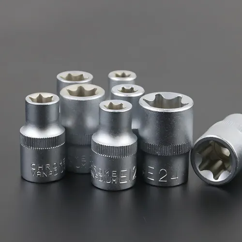 Набір головок ZHONGXIN 94 предмети 1/4 і 1/2 DR, Torx, хром-ванадій, тріскачки, біти, свічкові головки, синій - фото 7