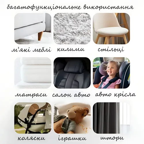 Пароочисник мийний пилосос Hoffmans HM-9088, 800 Вт, ≥16 кПа, баки 1900/1200 мл, для меблів, килимів, авто - фото 4