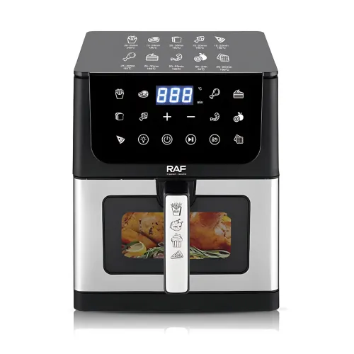 Аерогриль Air Fryer RAF R.5290, 8 л, 1800 Вт, цифрове керування, LED-дисплей, 360° конвекція, гриль - фото 2
