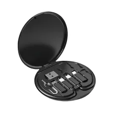 Універсальний набір адаптерів і кабелів 6-в-1: Type-C, Lightning, Micro USB, USB, тримач для телефона