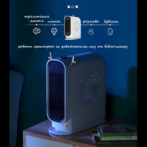 Портативний настільний мініобогрівач Antler Design 500 Вт, до 20 м2, від мережі 220 V, із захистом від перегрівання - фото 6