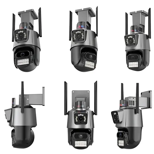 Wi-Fi IP-камера P11, 3+3 Мп, PTZ, подвійний об'єктив, нічне бачення, сигналізація, автовідстеження, IP66, SD - фото 3