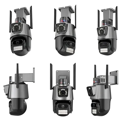 Wi-Fi IP-камера P11, 3+3 Мп, PTZ, подвійний об'єктив, нічне бачення, сигналізація, автовідстеження, IP66, SD - фото 3