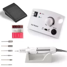 Фрезер для манікюру та педикюру Nail Master DM-211 (ZS-602) 30 000 об./хв, 30 Вт, педаль, реверс, набір насадок